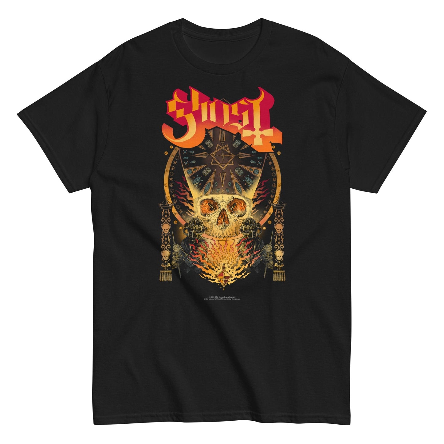 Ghost Ghost - Flaming Logo T-Shirt