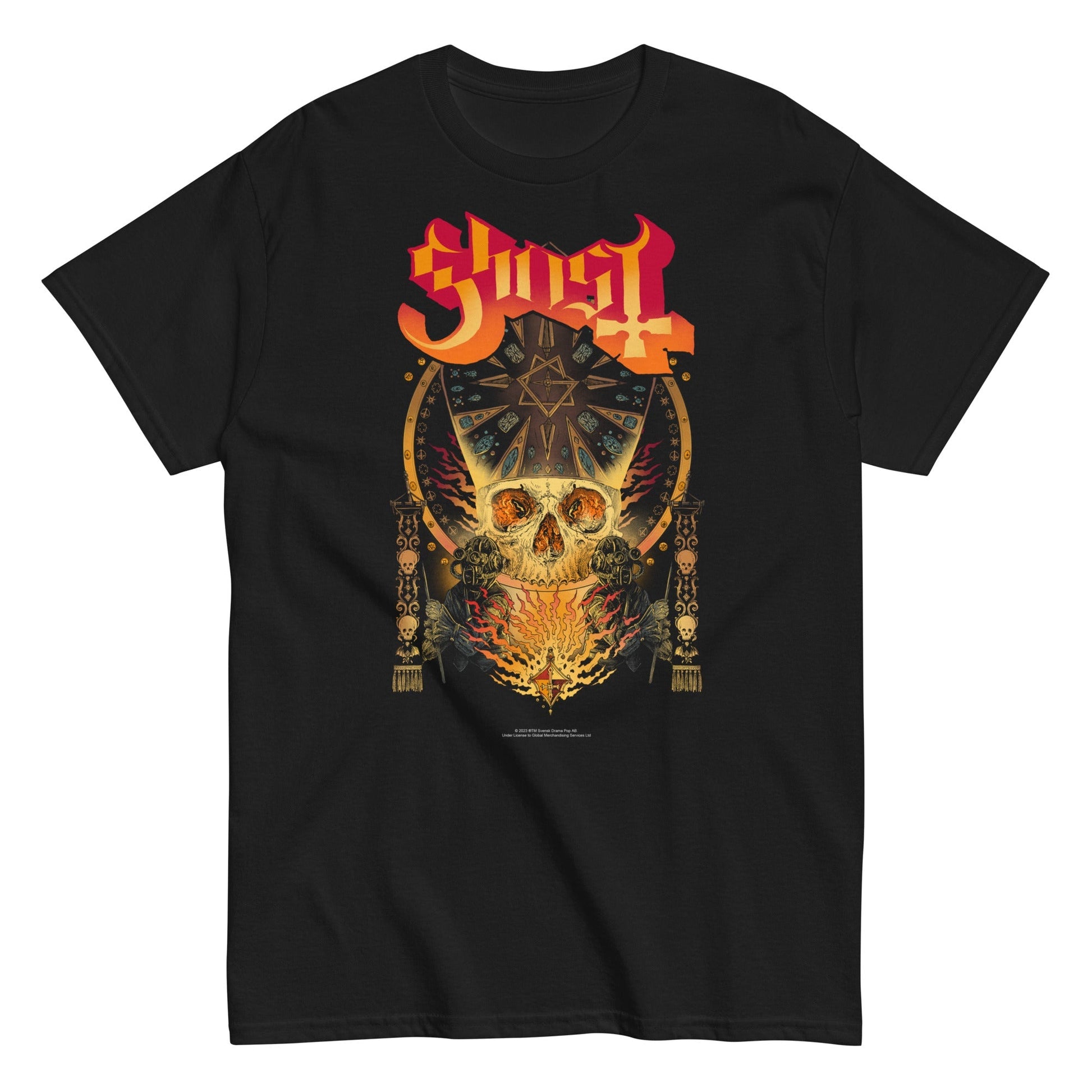 Ghost Ghost - Flaming Logo T-Shirt