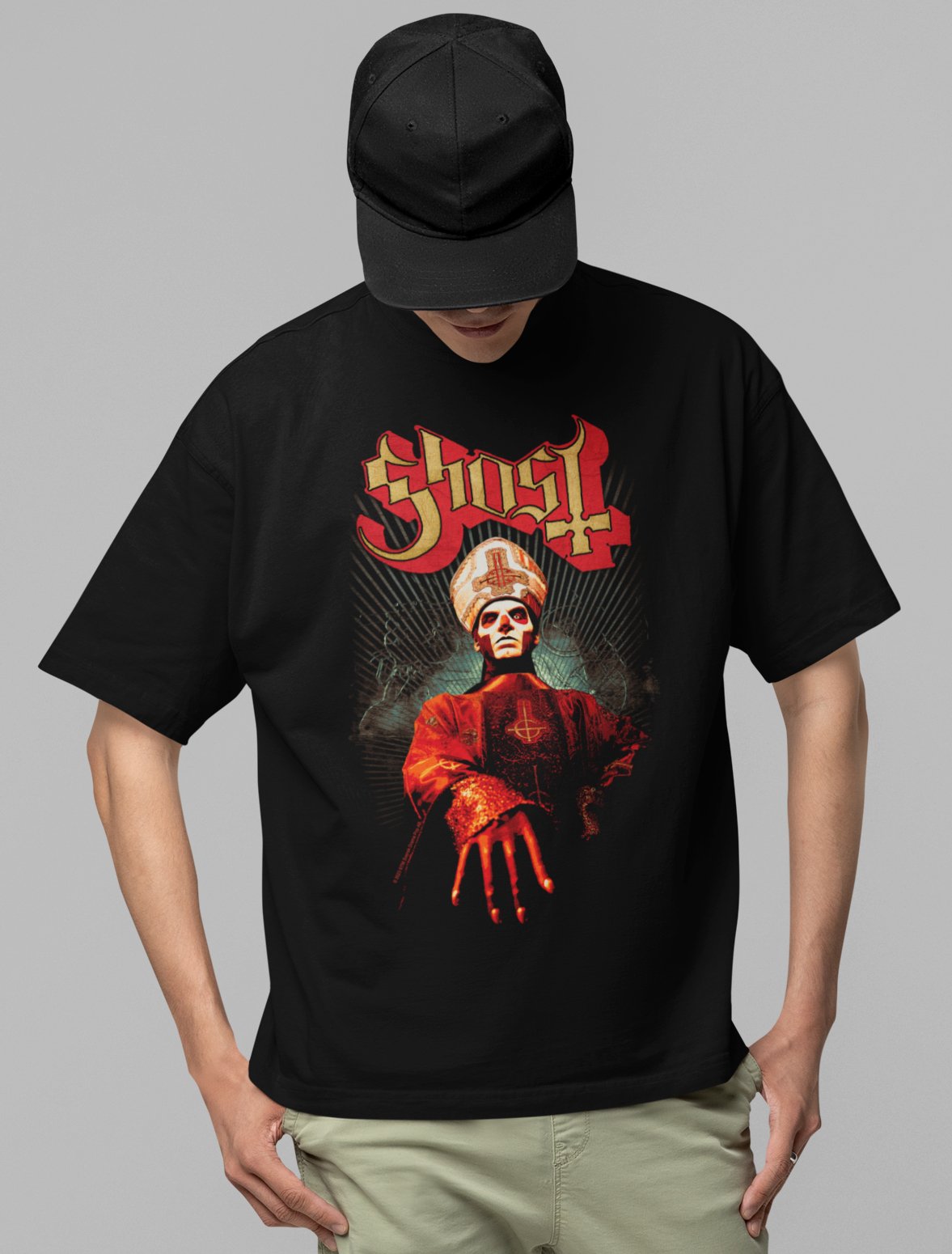 Ghost Ghost - Kiss the Ring Jumbo Print T-Shirt