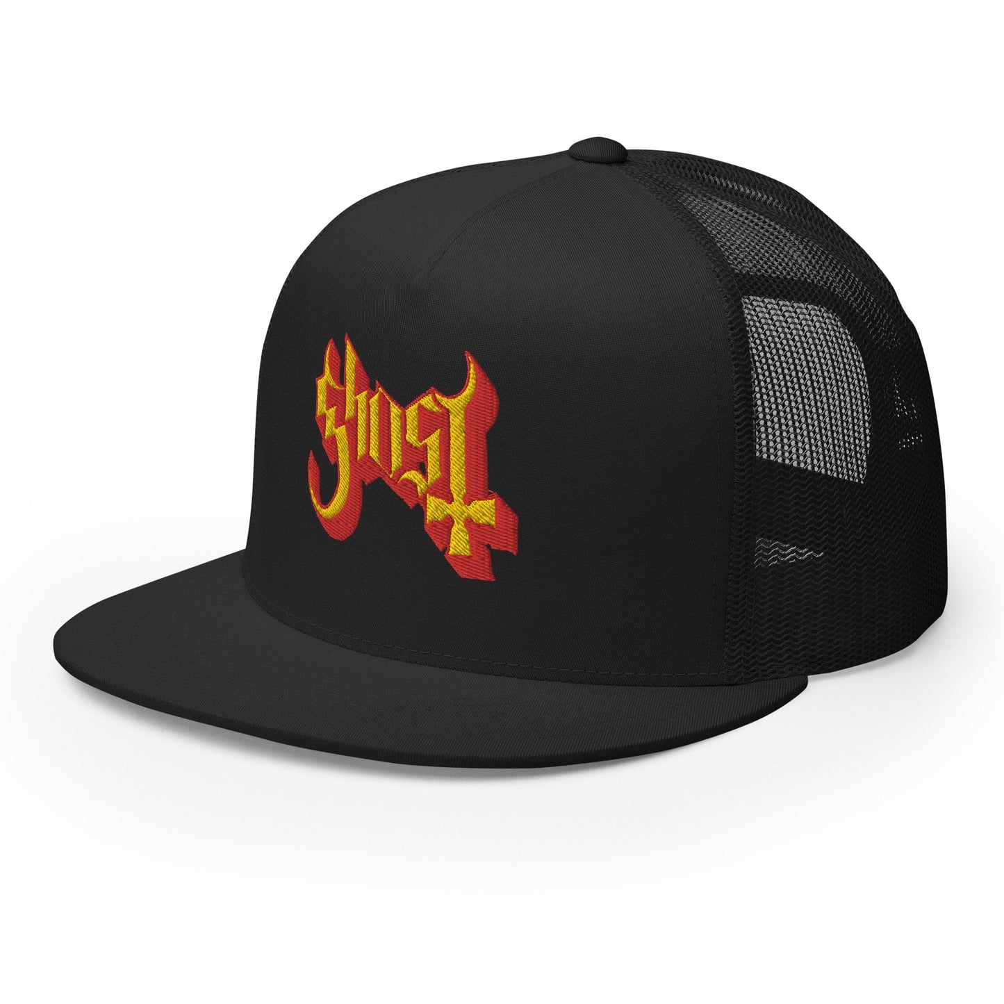 Ghost Ghost - Logo Flat Brim Trucker Hat