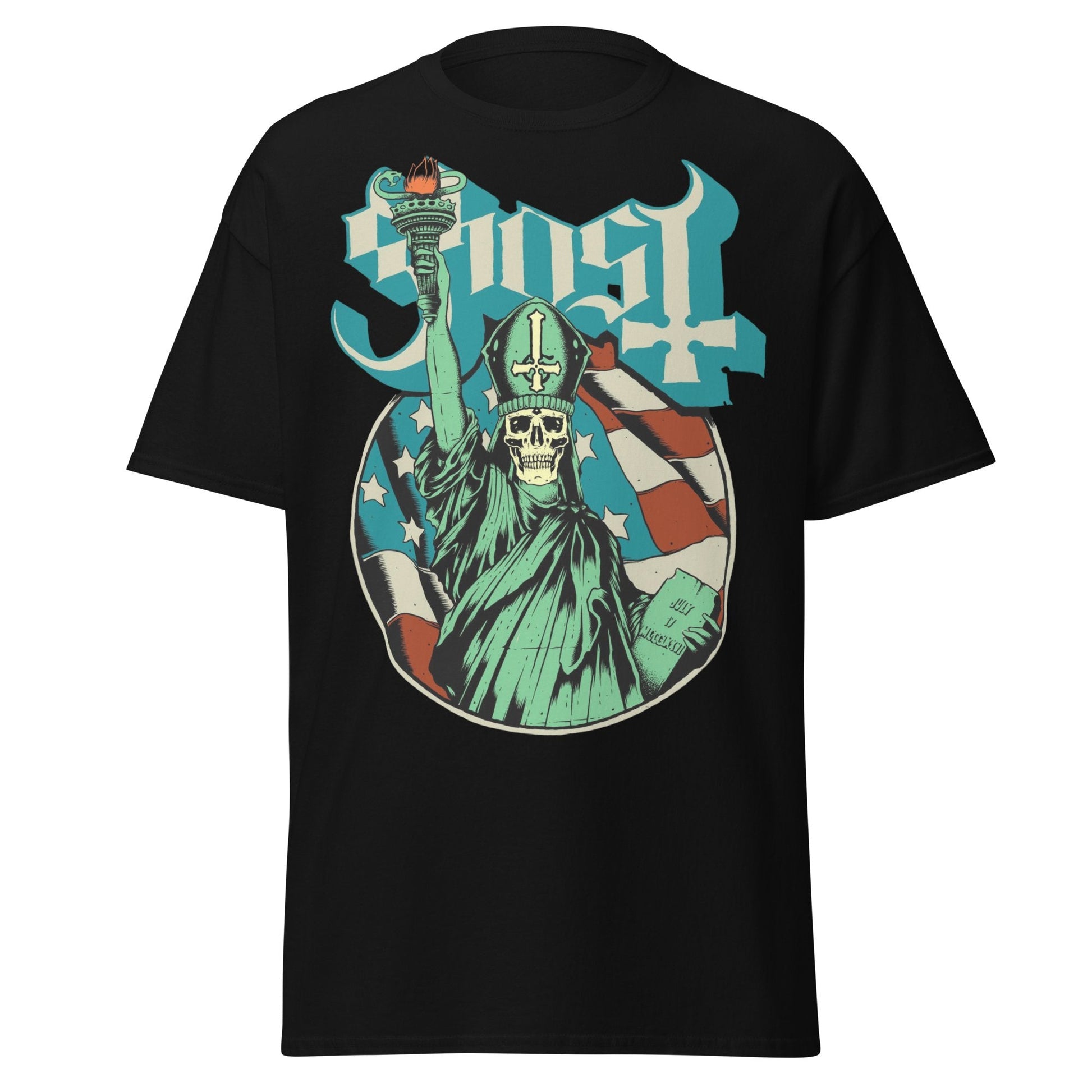 Ghost Ghost - Statue of Liberty Jumbo Print T-Shirt