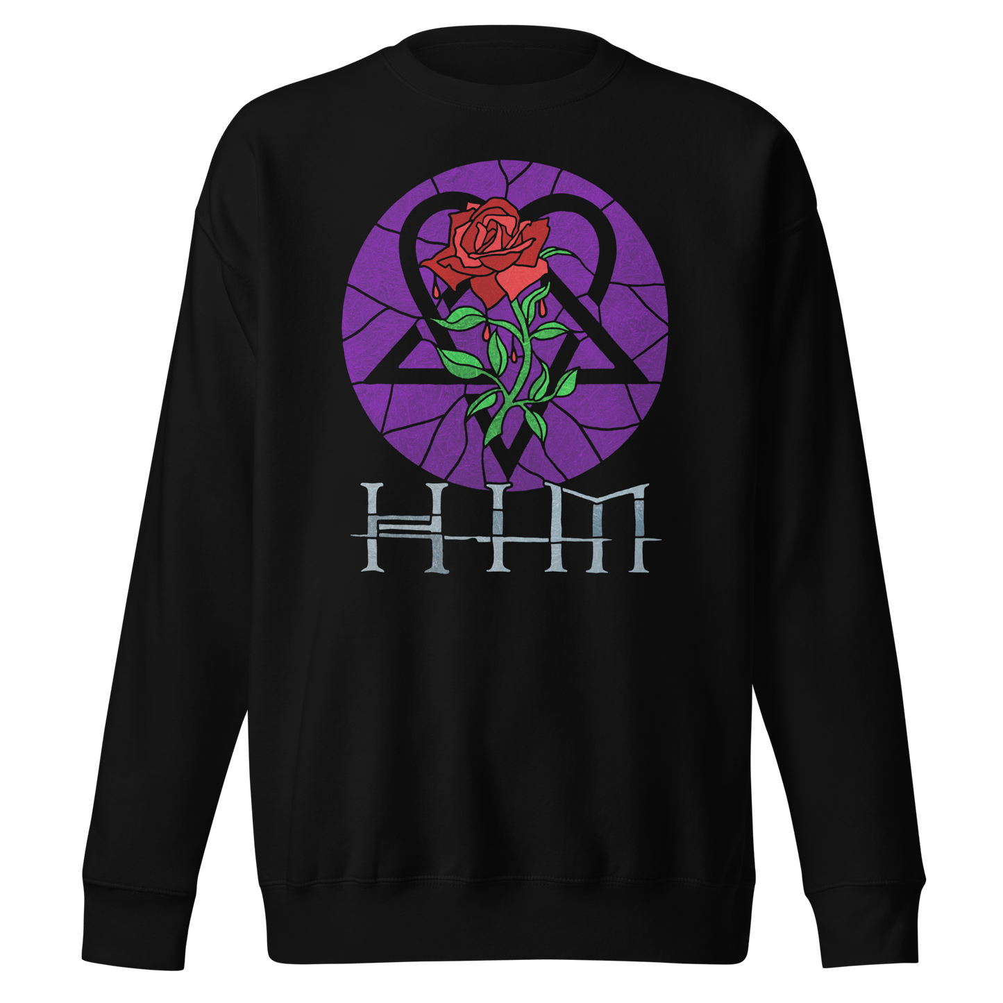 HIM HIM - Stained Glass Jumbo Print Sweatshirt