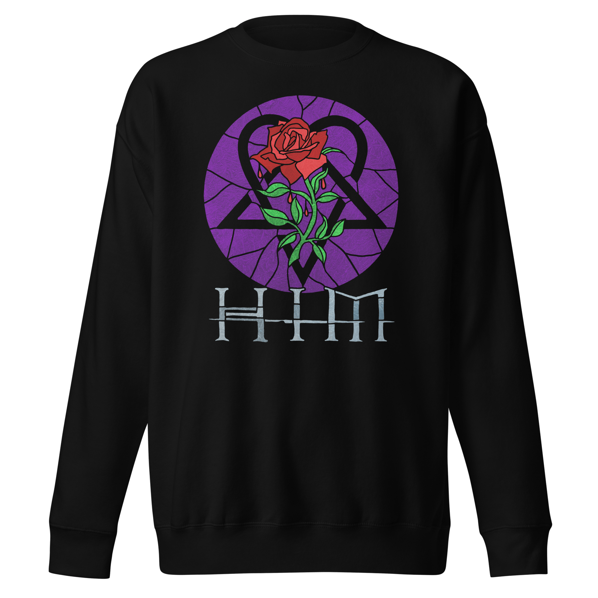 HIM HIM - Stained Glass Jumbo Print Sweatshirt