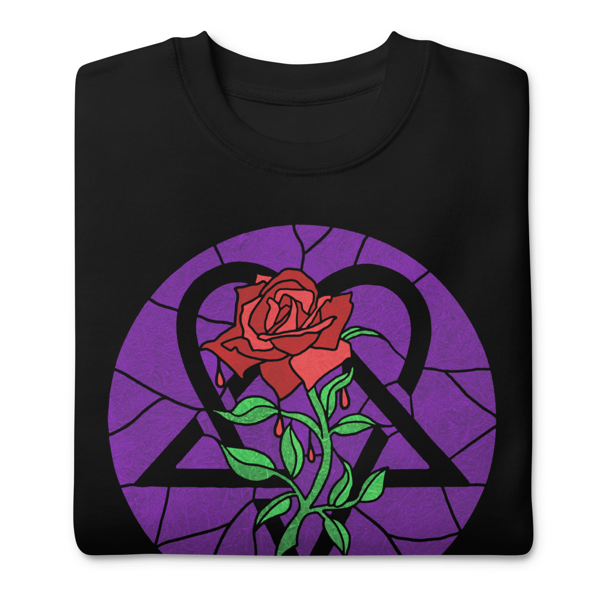 HIM HIM - Stained Glass Jumbo Print Sweatshirt