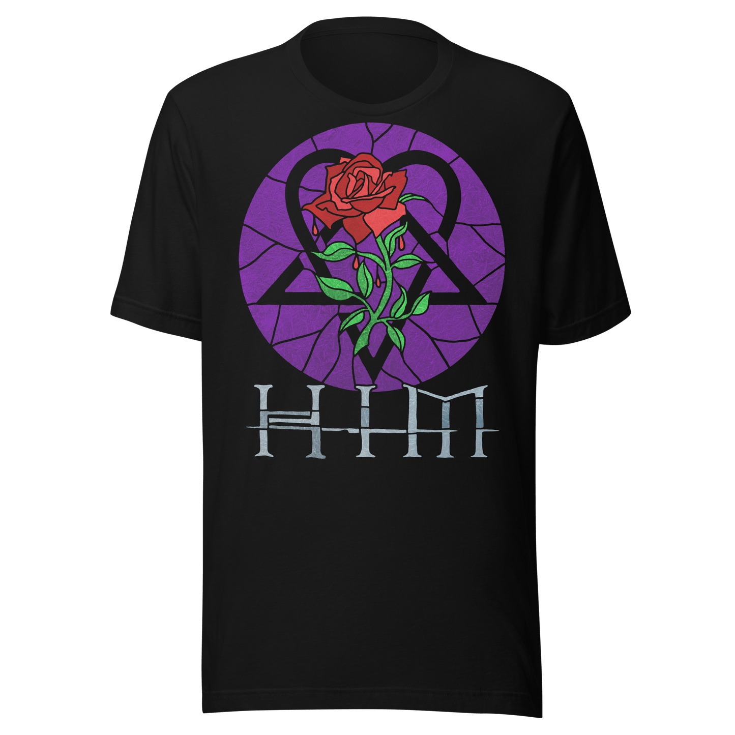 HIM HIM - Stained Glass Jumbo Print T-Shirt