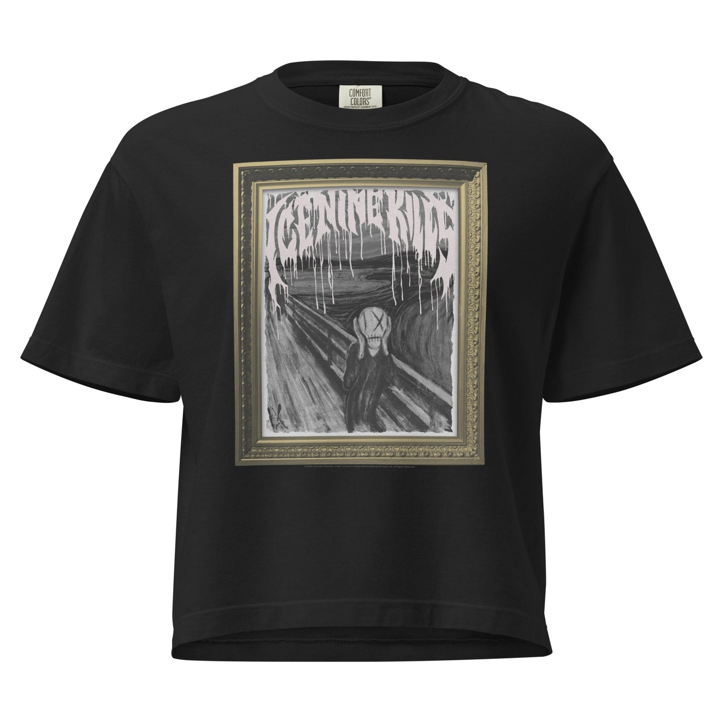 Ice Nine Kills Frame Mineral Wash Womens Crop Top