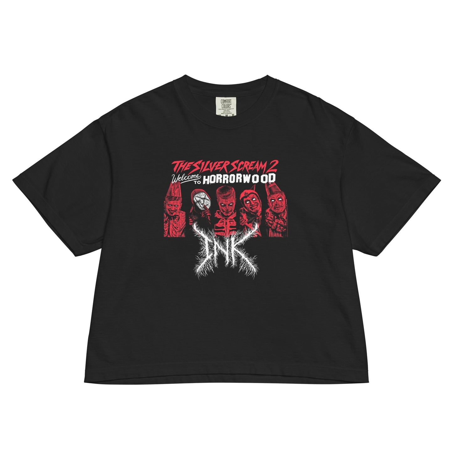 Ice Nine Kills SIlver Scream 2 Mineral Wash Womens Crop Top