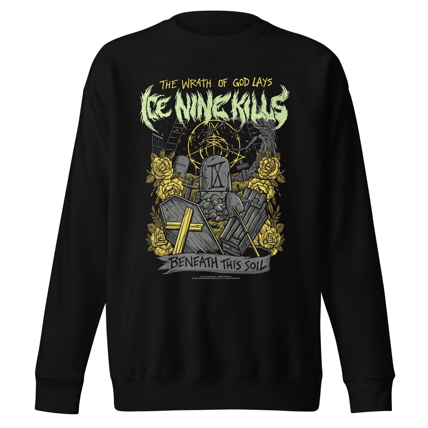 Ice Nine Kills Ice Nine Kills - Yellow Wrath Jumbo Print Sweatshirt