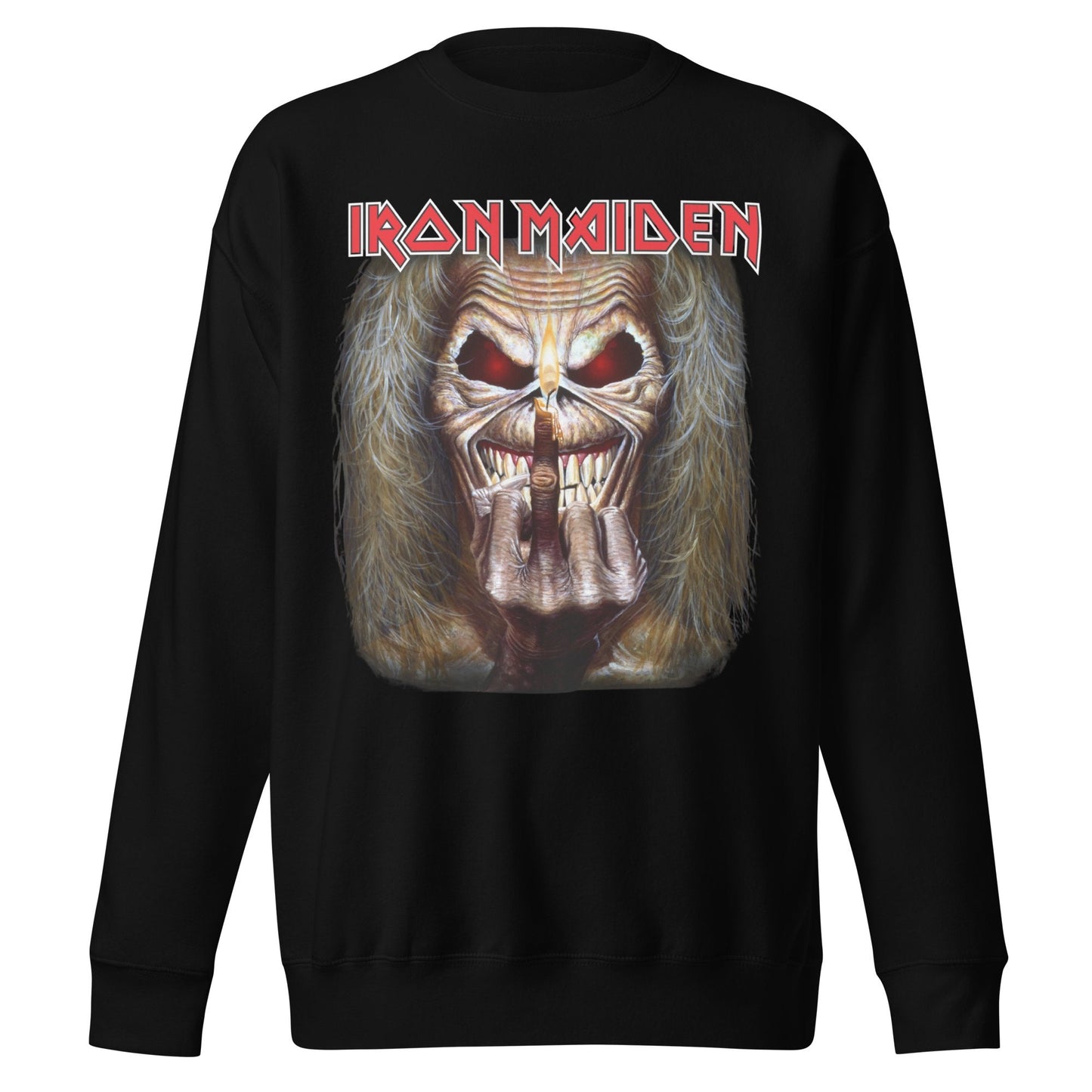 Iron Maiden Iron Maiden - Candle Finger Jumbo Print Sweatshirt