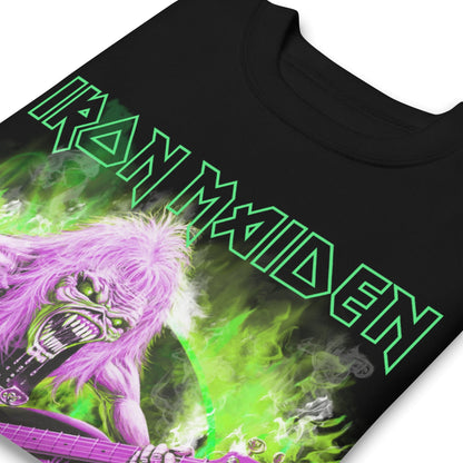 Iron Maiden Iron Maiden - Green Guitar Jumbo Print Sweatshirt