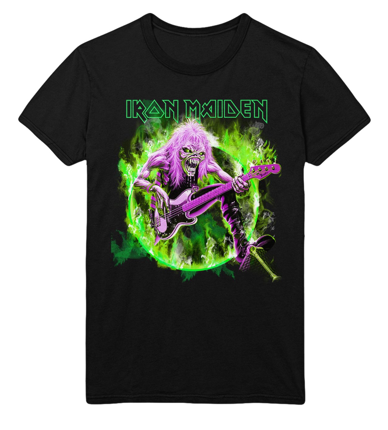 Iron Maiden Iron Maiden - Green Guitar T-Shirt