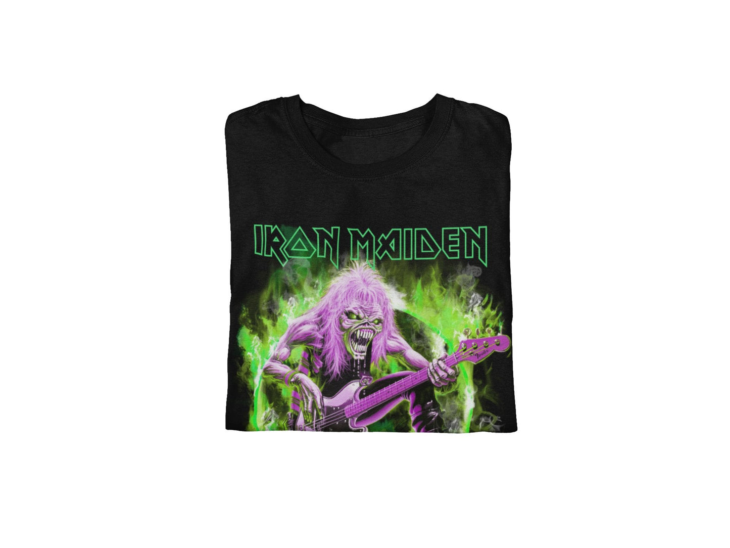 Iron Maiden Iron Maiden - Green Guitar T-Shirt