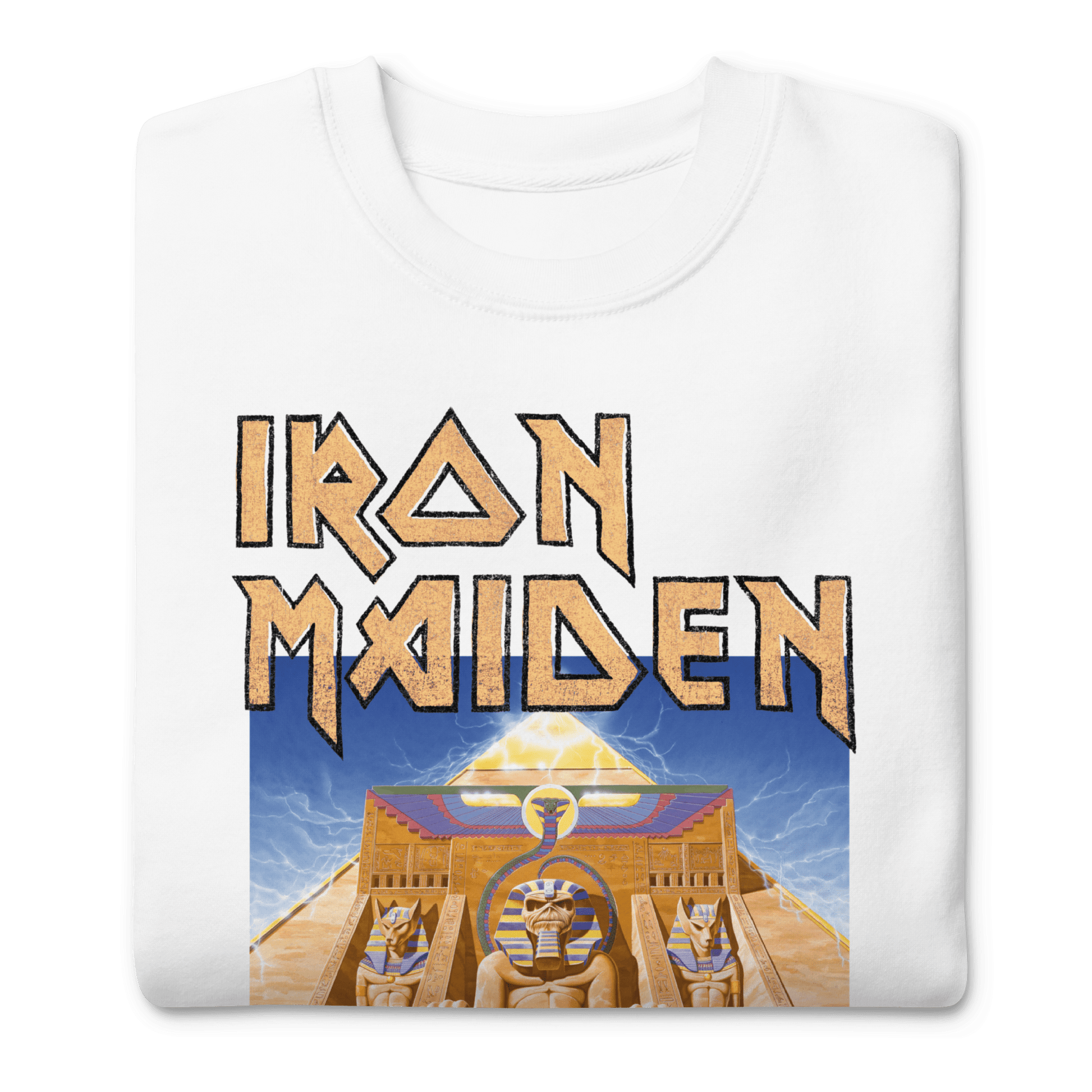 Iron Maiden Iron Maiden - Powerslave White Pharoh Sweatshirt