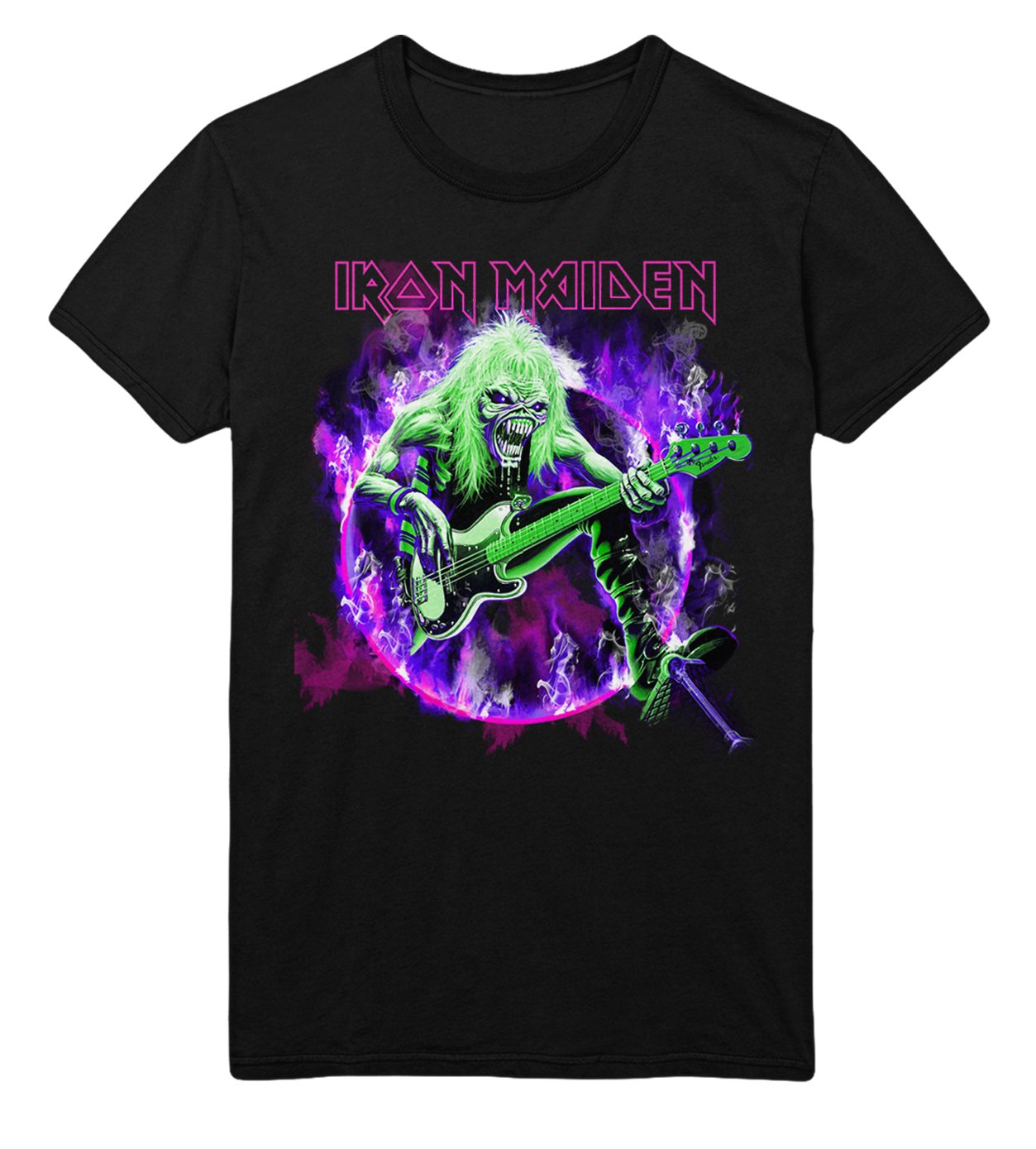 Iron Maiden Iron Maiden - Purple Guitar T-Shirt