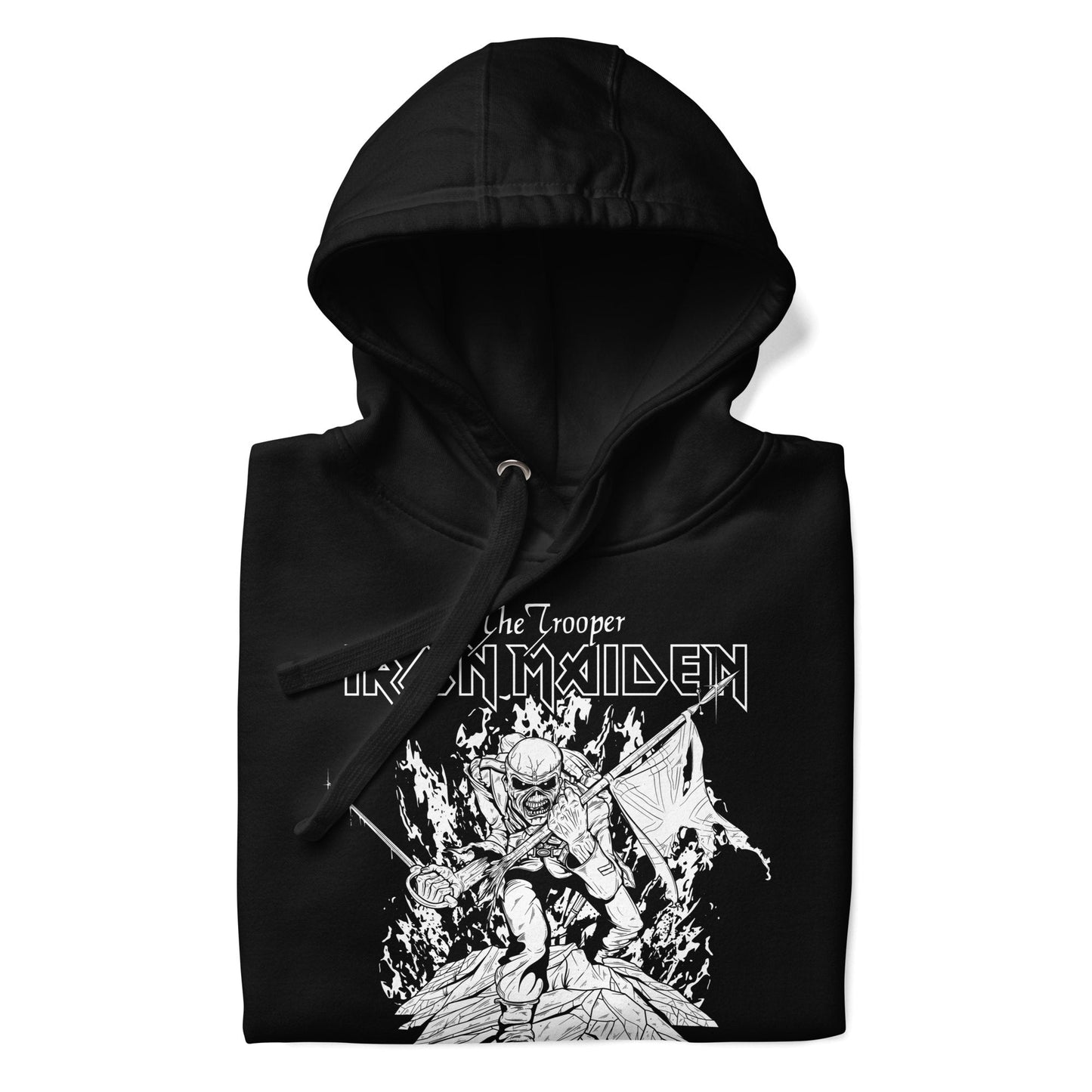 Iron Maiden Iron Maiden - Trooper Black and White Classic Hoodie