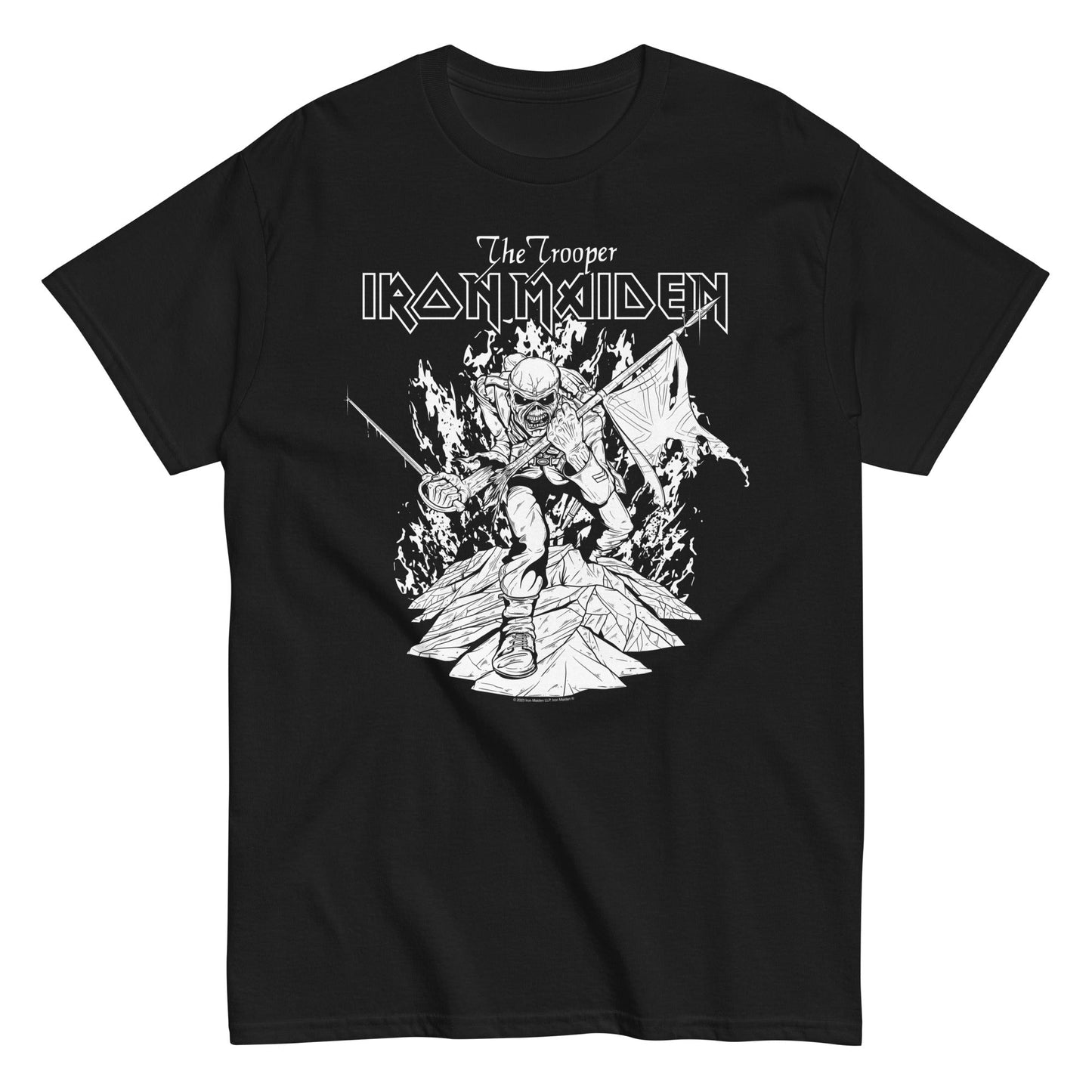 Iron Maiden Iron Maiden - Trooper Black and White T-Shirt