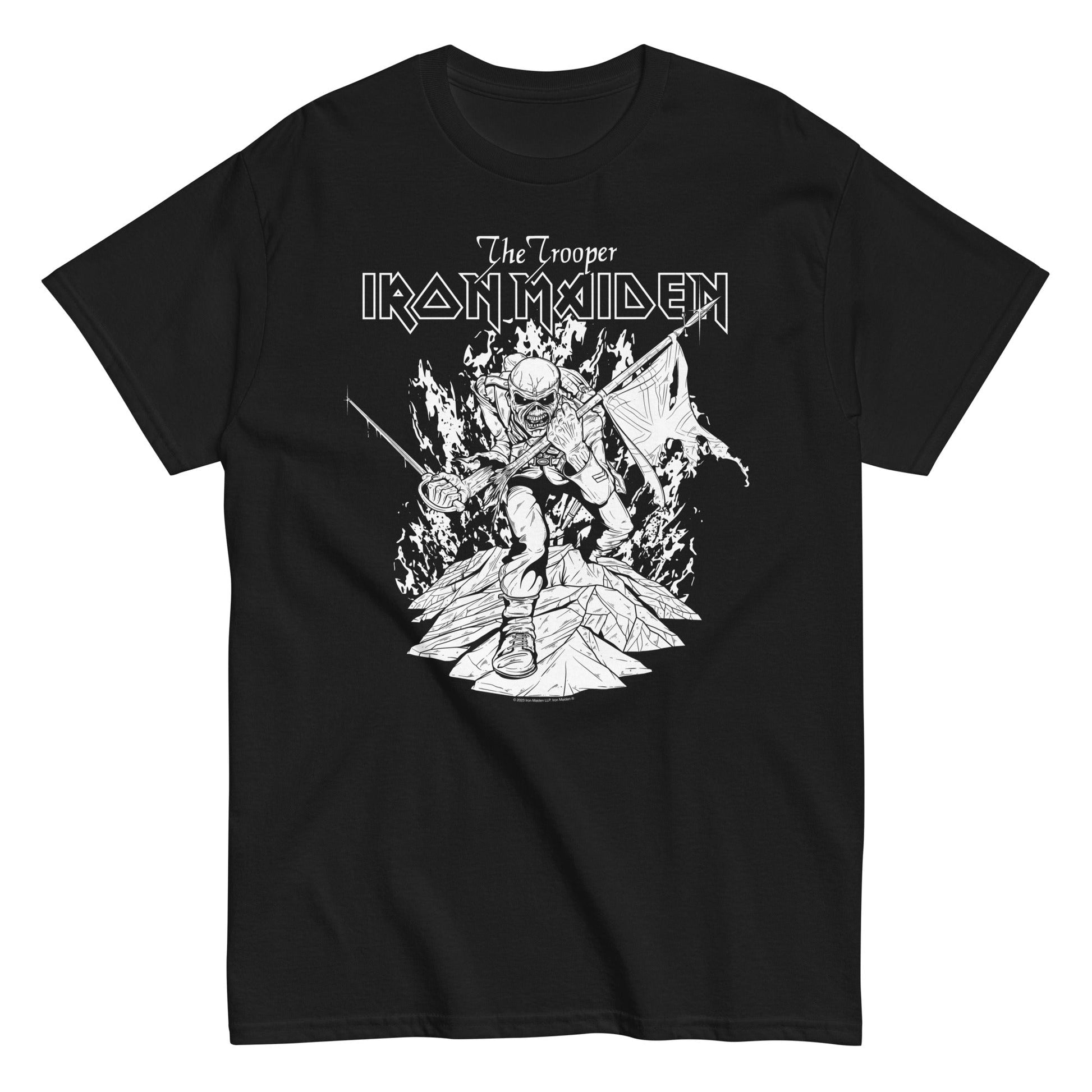 Iron Maiden Iron Maiden - Trooper Black and White T-Shirt