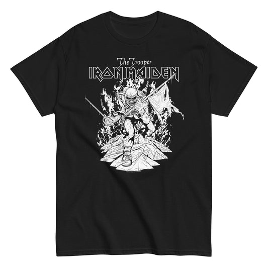 Iron Maiden Iron Maiden - Trooper Black and White T-Shirt