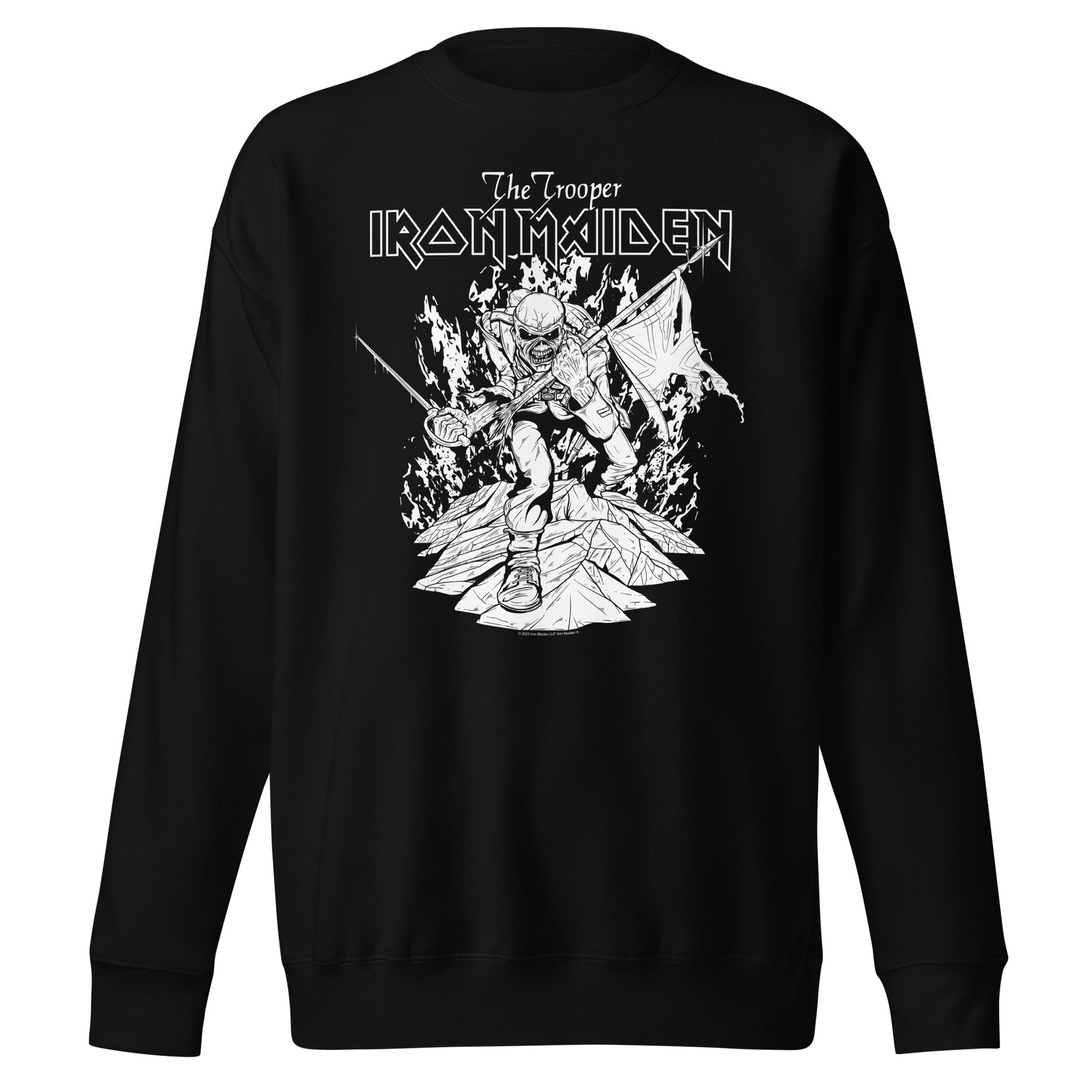 Iron Maiden Iron Maiden - Trooper Black and White Sweatshirt