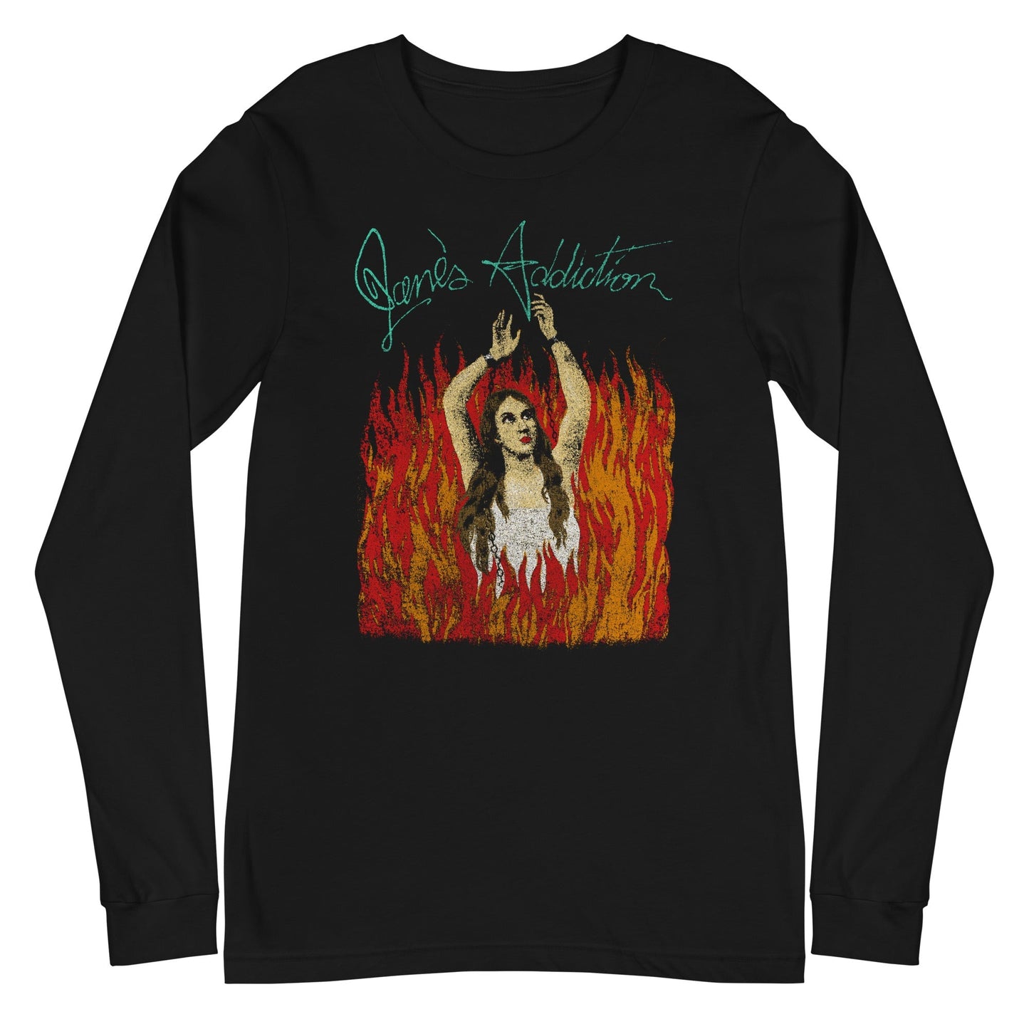Janes Addiction Janes Addiction - Flames Long Sleeve T-Shirt