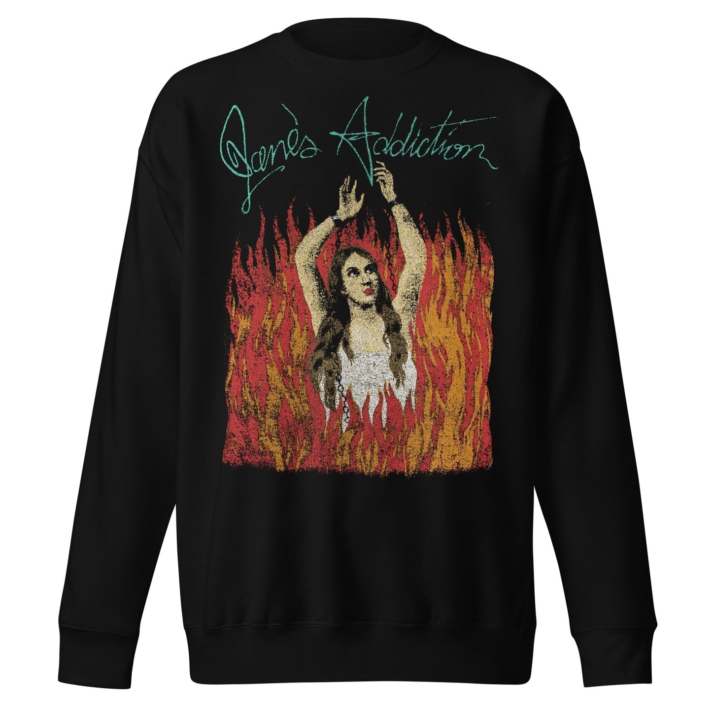 Janes Addiction Janes Addiction - Flames Jumbo Print Sweatshirt