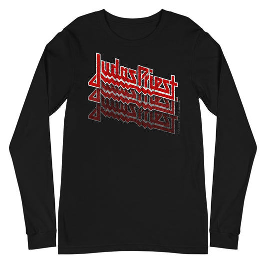 Judas Priest Judas Priest - Triple Vision Logo Long Sleeve T-Shirt