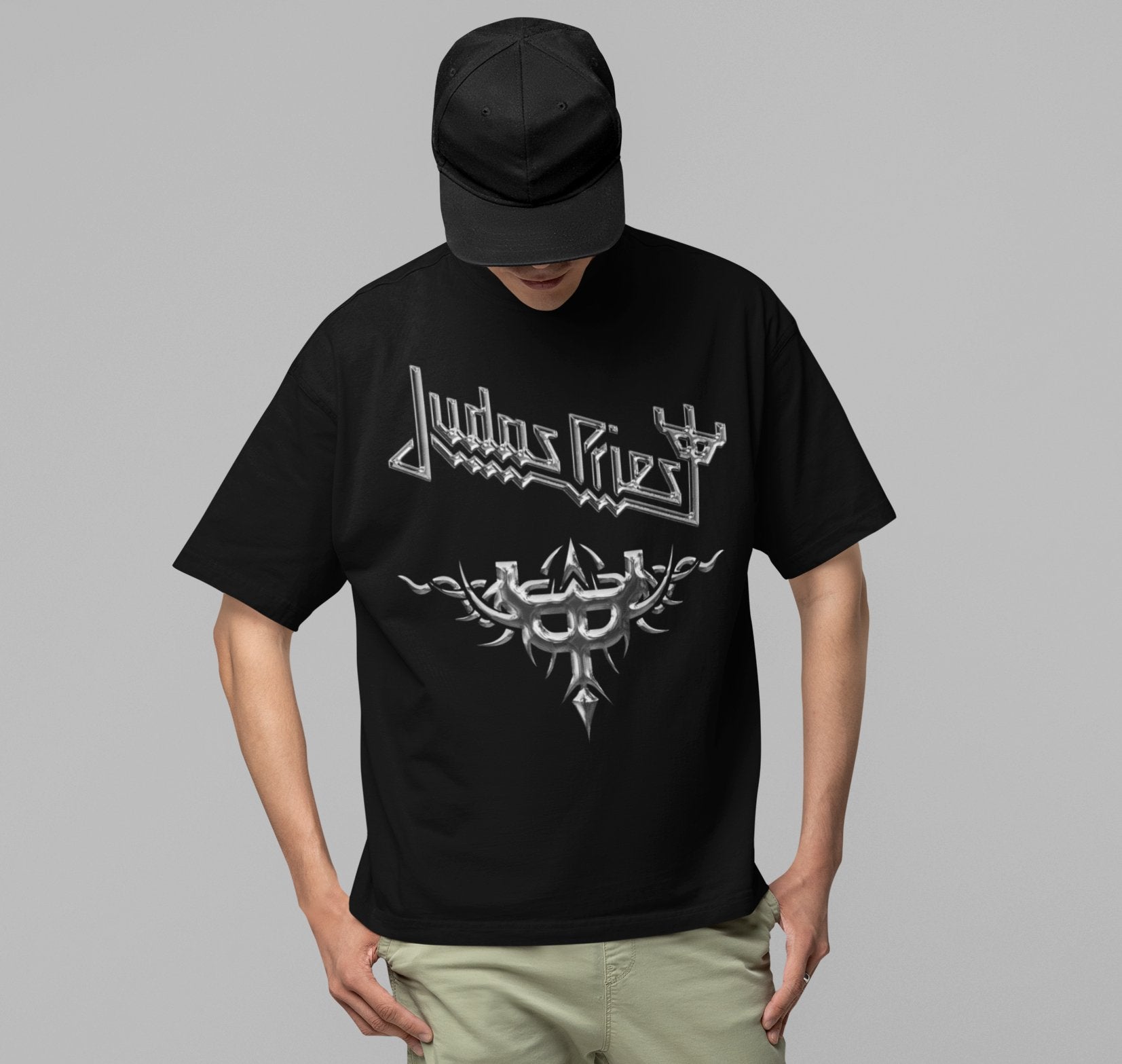 Judas Priest Judas Priest - Liquid Metal Logo Jumbo Print T-ShirtT-Shirt