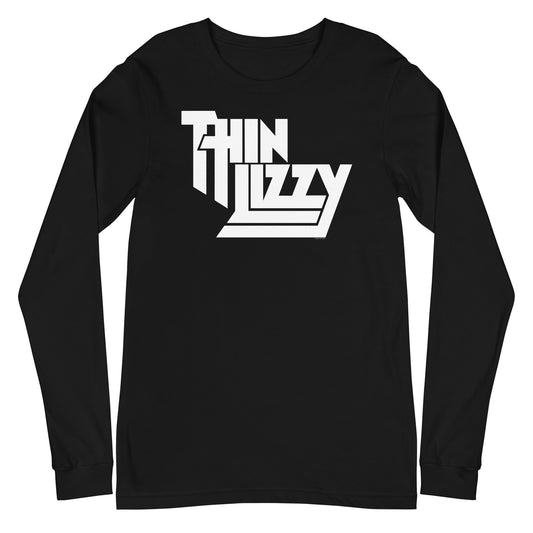 Thin Lizzy Thin Lizzy - Classic White Logo Long Sleeve T-Shirt