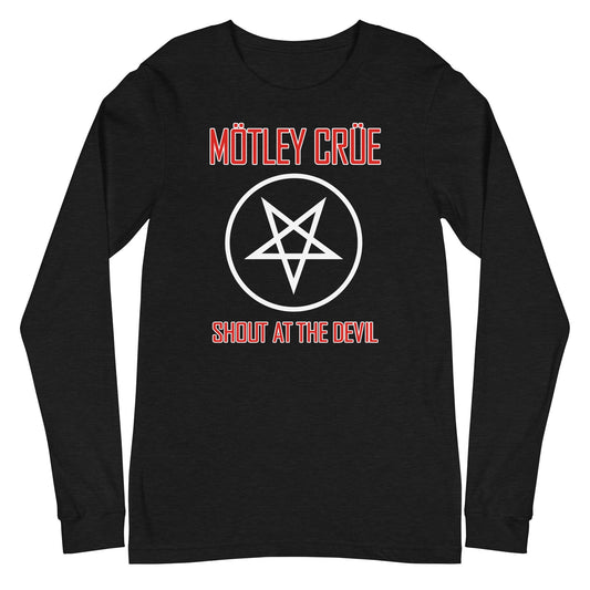 Motley Crue Motley Crue - Pentagram Shout Long Sleeve T-Shirt