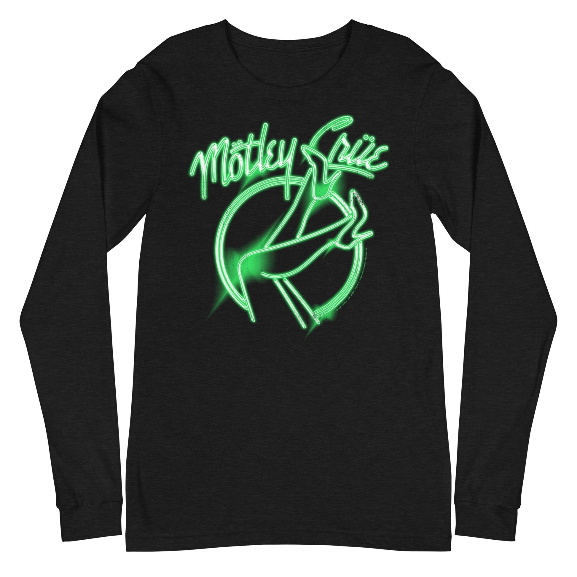 Motley Crue Motley Crue - Neon Green Girls Long Sleeve T-Shirt