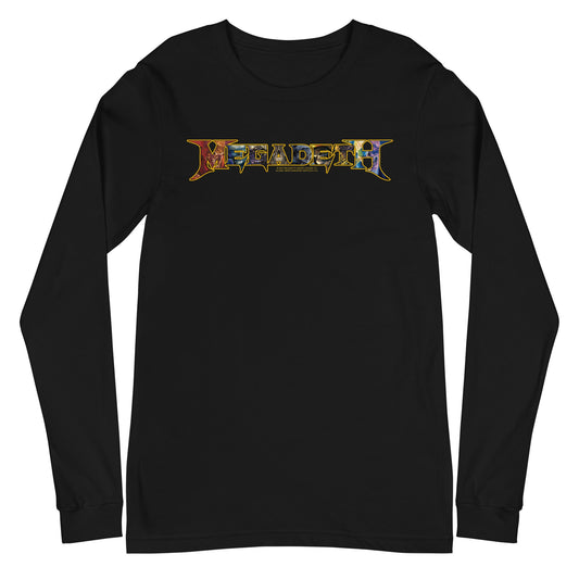 Megadeth Megadeth - Vic Lettered Logo Long Sleeve T-Shirt