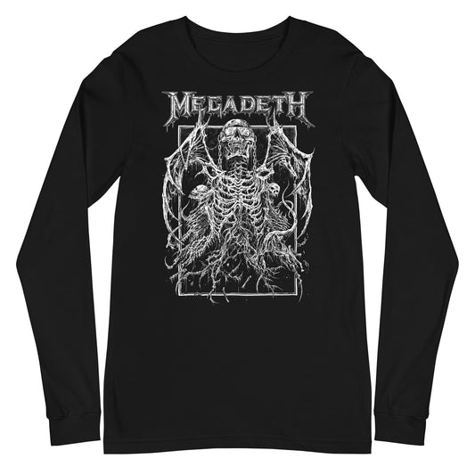 Megadeth Megadeth - Skeleton Wings Long Sleeve T-Shirt