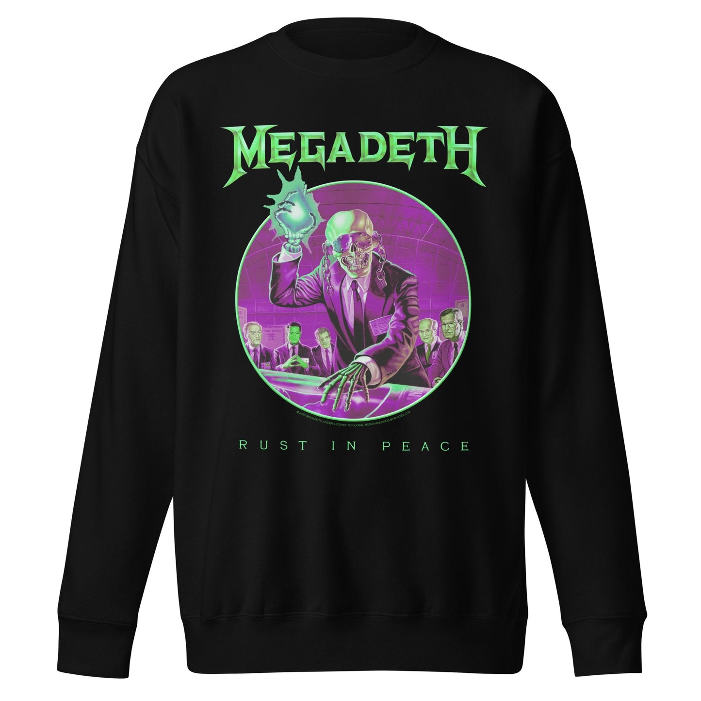Megadeth Megadeth - Green Rust Jumbo Print Sweatshirt