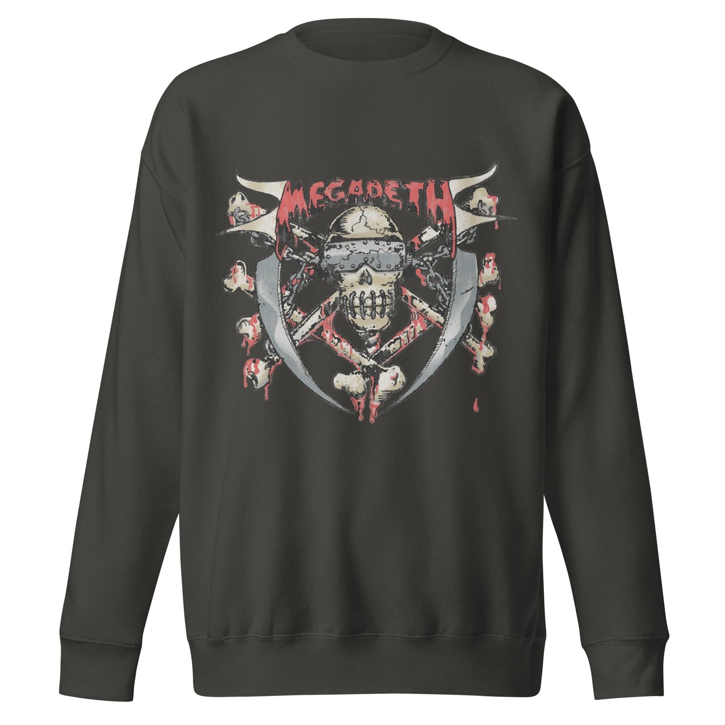 Megadeth Megadeth - Hand Painted Vic Jumbo Print Sweatshirt