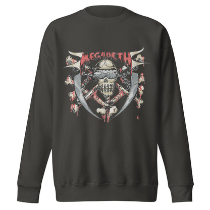 Megadeth Megadeth - Hand Painted Vic Jumbo Print Sweatshirt