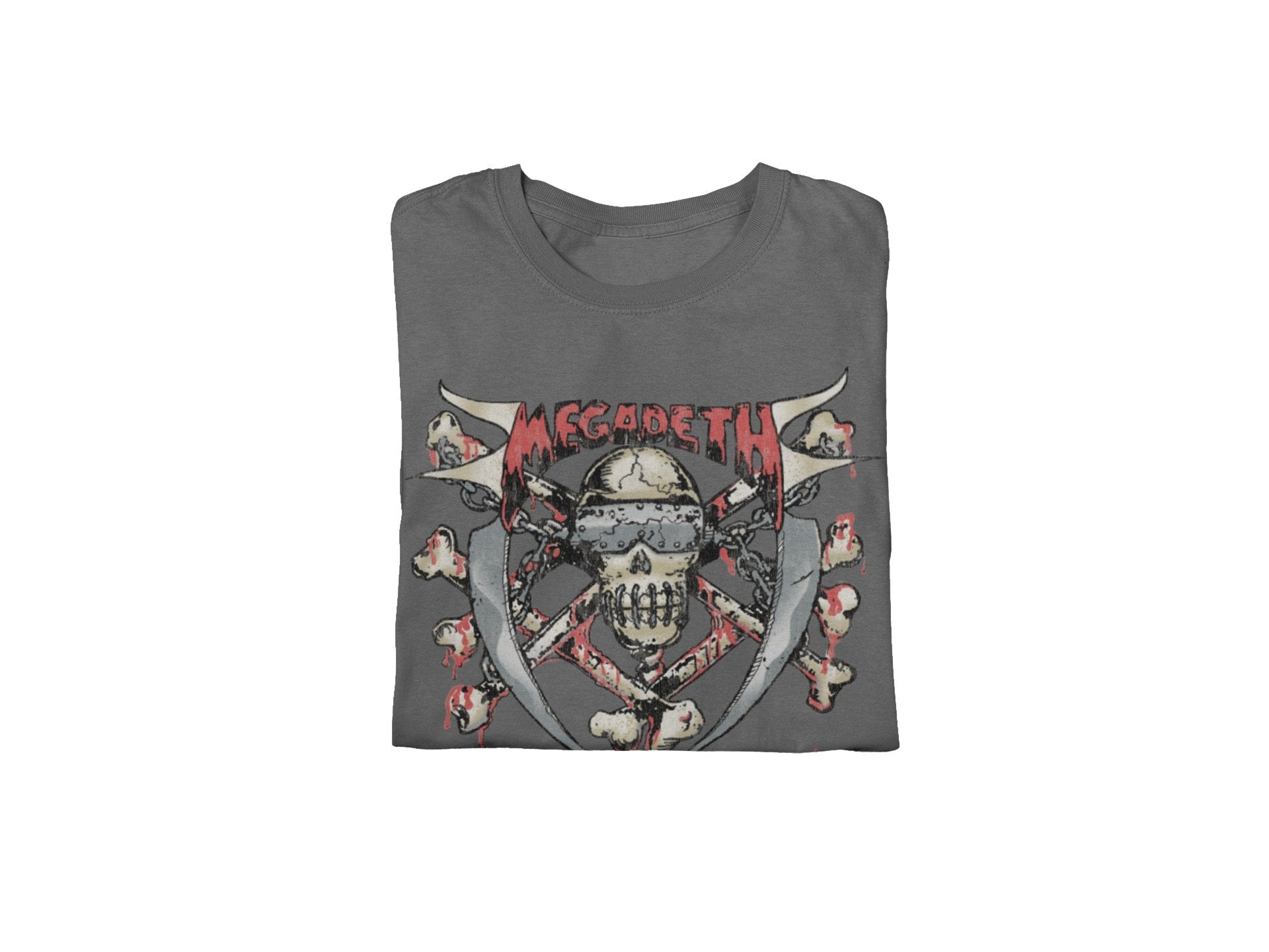 Megadeth Megadeth - Hand Painted Vic Jumbo Print T-Shirt