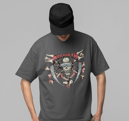 Megadeth Megadeth - Hand Painted Vic Jumbo Print T-Shirt