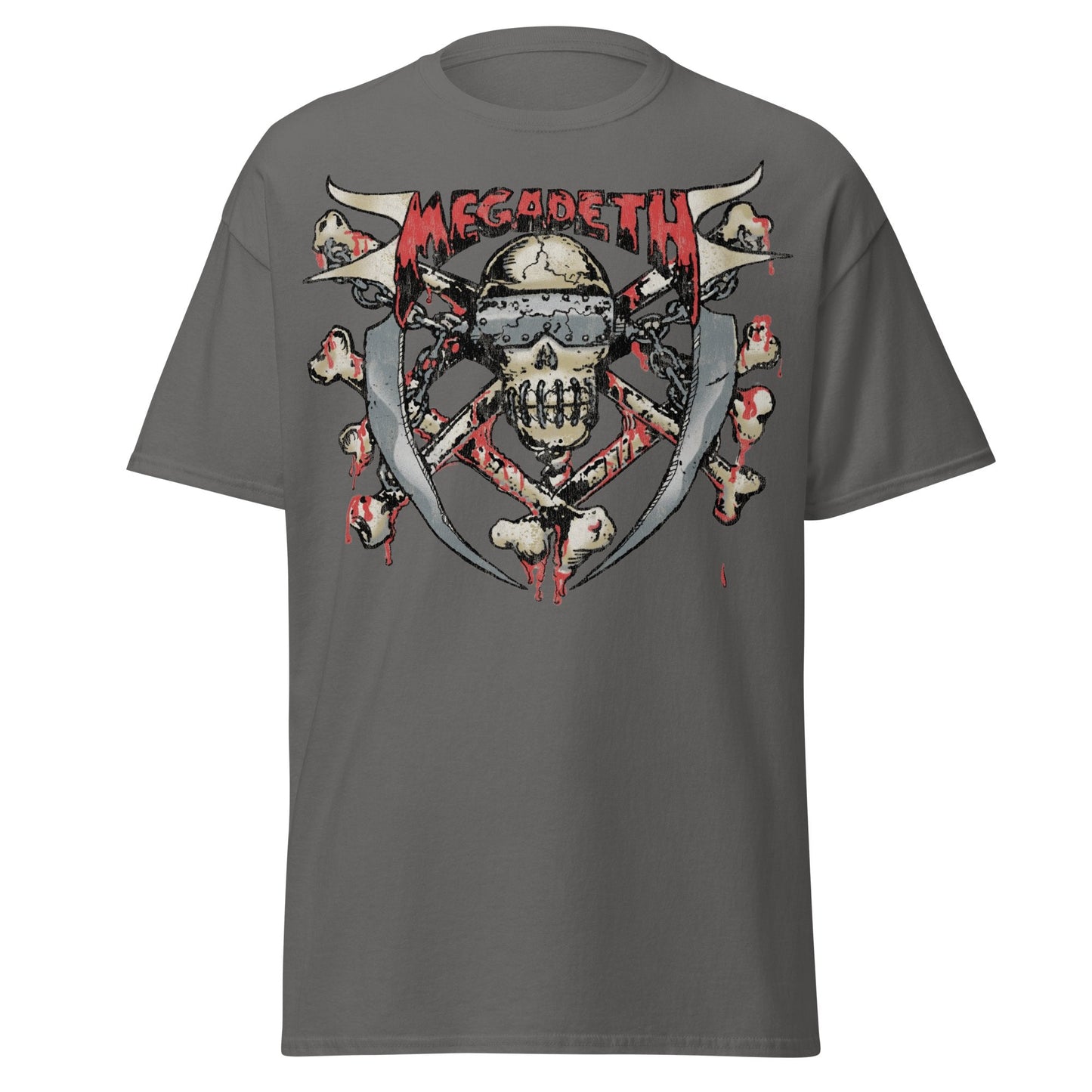 Megadeth Megadeth - Hand Painted Vic Jumbo Print T-Shirt