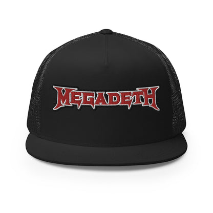 Megadeth Megadeth - Logo Flat Brim Trucker Hat