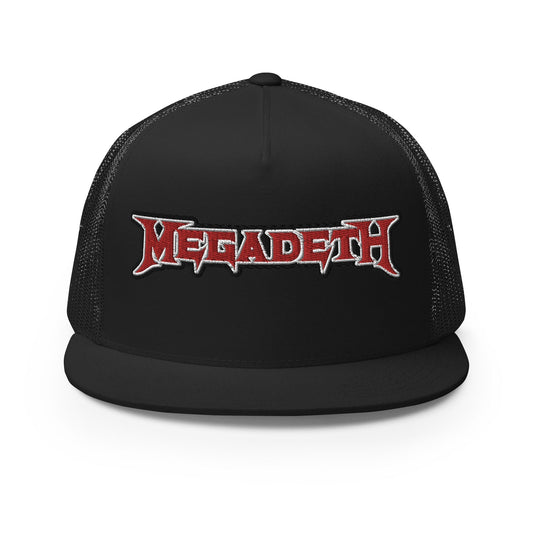 Megadeth Megadeth - Logo Flat Brim Trucker Hat