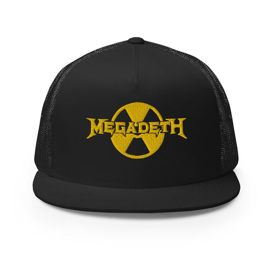Megadeth Megadeth - Logo Flat Brim Trucker Hat