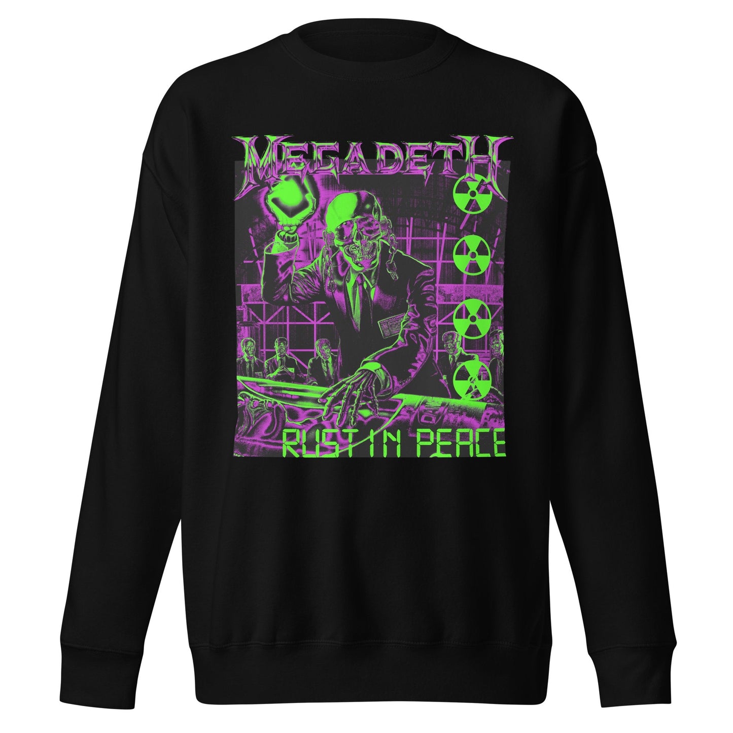 Megadeth Megadeth - Neon Rust Jumbo Print Sweatshirt