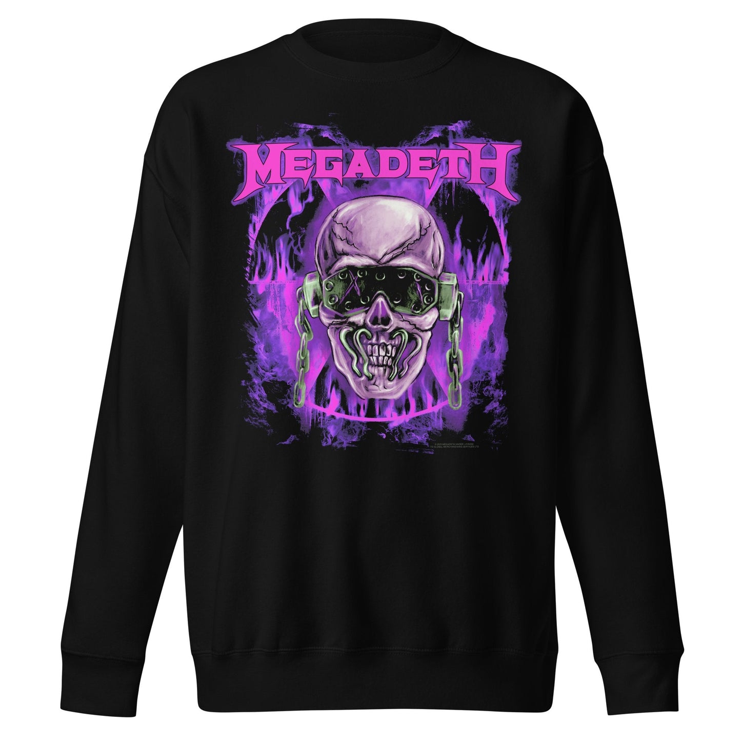 Megadeth Megadeth - Purple Nuclear Jumbo Print Sweatshirt