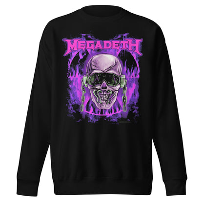 Megadeth Megadeth - Purple Nuclear Jumbo Print Sweatshirt