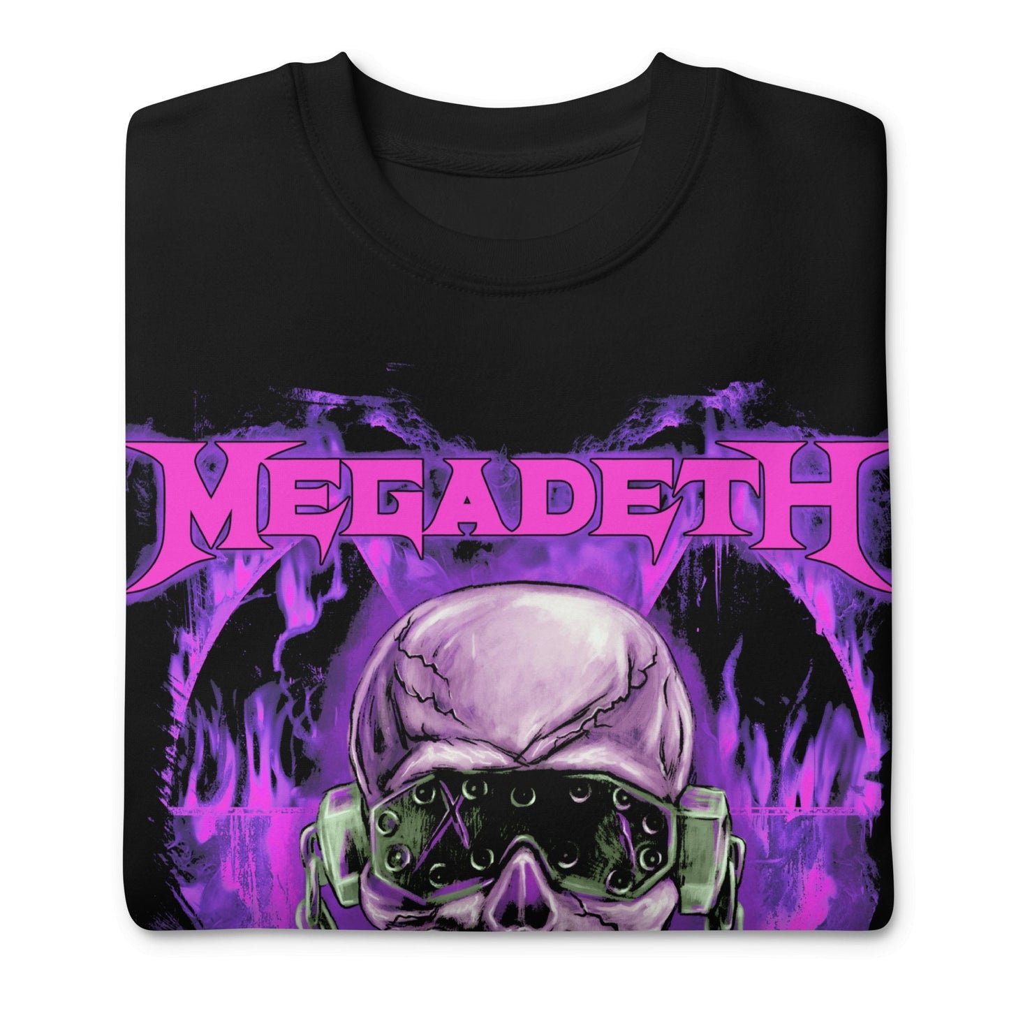 Megadeth Megadeth - Purple Nuclear Jumbo Print Sweatshirt