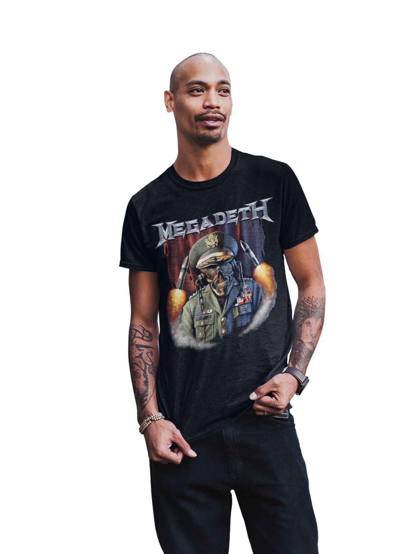 Megadeth Megadeth - Rattlehead Vic Jumbo Print T-Shirt