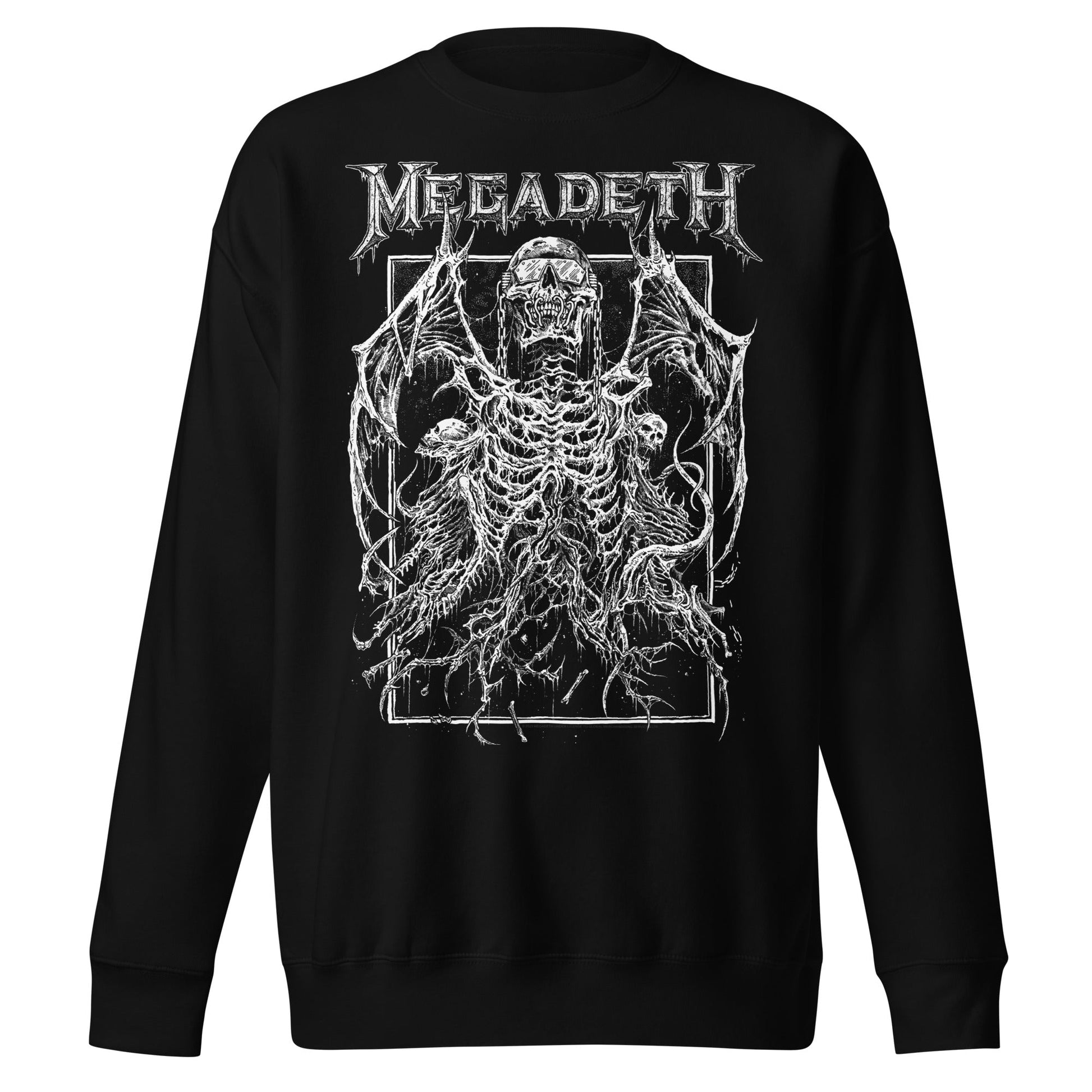 Megadeth Megadeth - Skeleton Wings Jumbo Print Sweatshirt