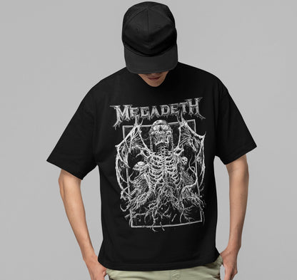Megadeth Megadeth - Skeleton Wings Jumbo Print T-Shirt