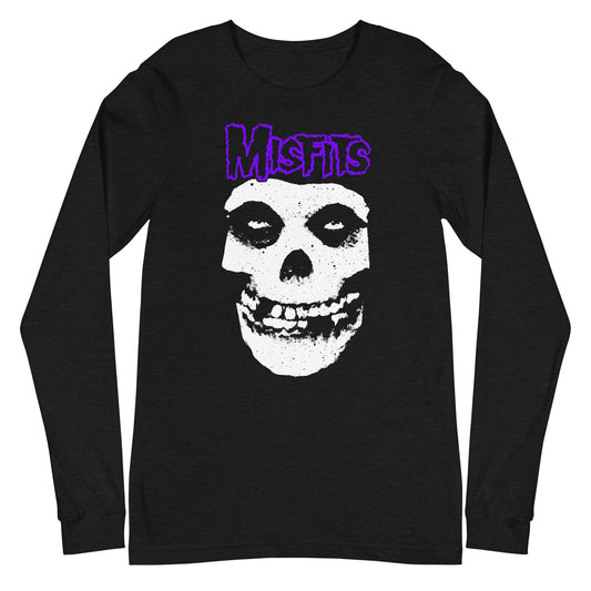Misfits Misfits - Purple Skull Long Sleeve T-Shirt