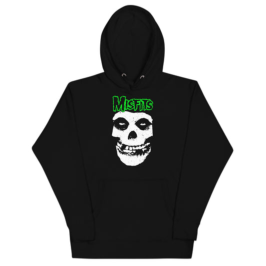 Misfits Misfits - Green Skull Hoodie